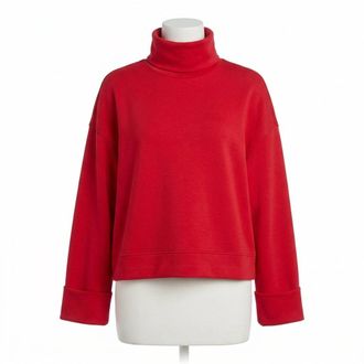 Spanx Airessential Turtleneck Top In Red