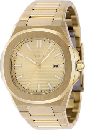 Invicta Speedway Bold Sport Ronde Horloge - Heren - Horloges - Geel - ONE Size - Accessoires