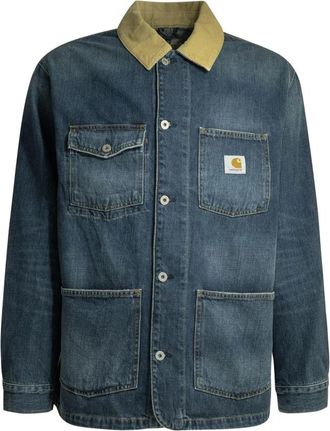 Carhartt Work in Progress Warren Chore Coat - Heren - Spijkerjassen - Blauw - XL - Katoen - Jassen