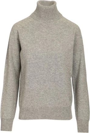 Emporio Armani Cashmere Turtleneck Sweater - Dames - Cashmere truien - Grijs - L - Truien & Vesten