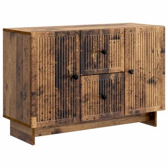 vidaXL Aparador Con Caj&oacute;n Madera Envejecida 89 X 34,5 X 60 Cm Vidaxl