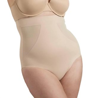 TC Fine Intimates Total Contour Hi-Waist Brief In Warm Beige