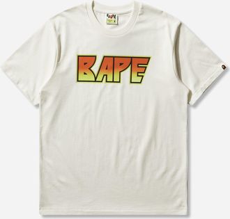 A Bathing Ape Men s Bape Kiss Logo T-Shirt Ivory