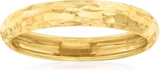 Ross-Simons Italian 14kt Yellow Gold Diamond-Cut Ring