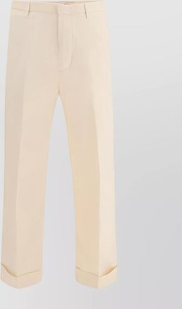 Valentino wide leg cotton trousers