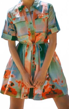 Hunter Bell Peyton Mini Dress In Lava Lamp