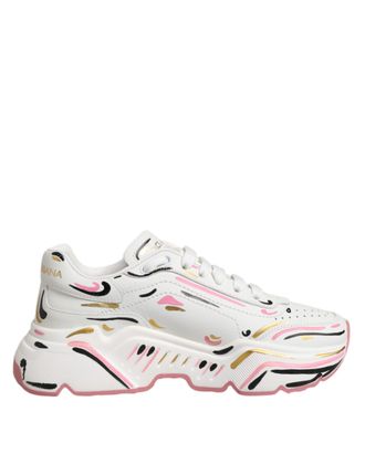 Dolce & Gabbana Multicolor Hand Painted DAYMASTER Sneaker Womens Shoes