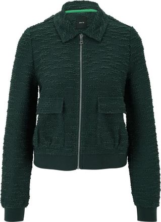 Zero Dames, Jassen, Groen, Maat: L Leer