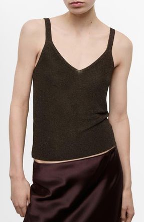 Mango Sweater Tank in Chocolate at Nordstrom, Size Xx-Large