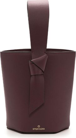 La Portegna Julieta Shoulder Bag Minimalist Lines And Timeless Design in Burgundy at Nordstrom