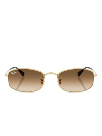Ray-Ban rectangle-frame sunglasses - unisex - Metal/Acetate - 52 - Gold