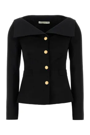 Alessandra Rich Black Wool Blazer