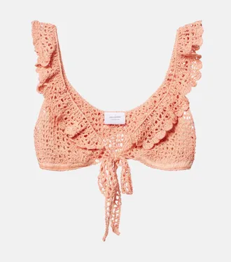 Anna Kosturova Crochet bra top
