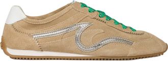 Sandro Light Wave suede trainers in Beige at Nordstrom, Size 35