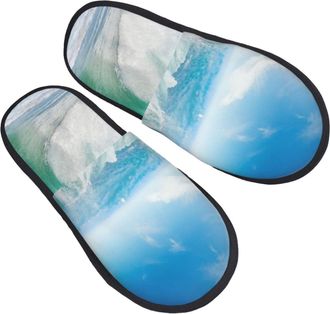 Generic Slipper Ocean Waves Unisex Slippers Soft House Shoes For Home Indoor Holiday L