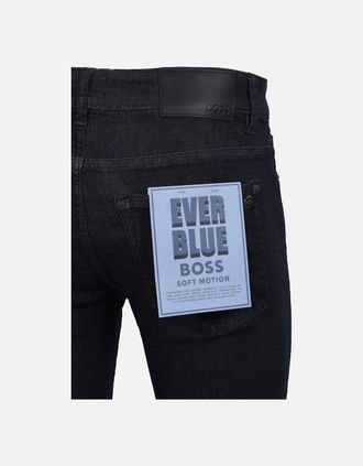 HUGO BOSS Mens Boss Orange DELAWARE BO JEANS DARK BLUE - Navy - Size: 36/32