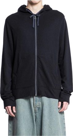 James Perse Vintage Terry Zip Hoodie Zwart - Heren - Vesten met rits - Zwart - XS - Hoodies & sweatvesten