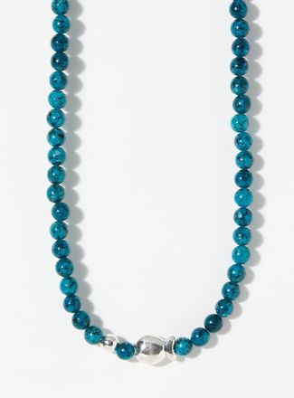 Clio Blue Womens Fish turquoise beaded necklace