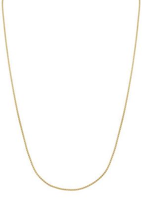 Bony Levy 14K Gold Liora Box Chain Necklace in 14K Yellow Gold at Nordstrom, Size 20