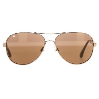 Chanel Pre-owned Womens Pilot Sunglasses in Brown Metal - Mocha - One Size