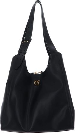 Pinko Shoulder Bag Tote Classic Belt Nero Antique Gold Black