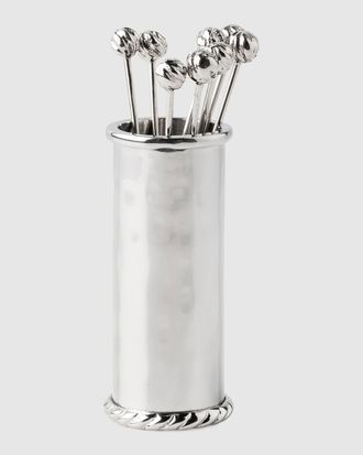 Juliska Graham Cocktail Picks & Holder
