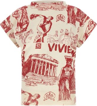 Vivienne Westwood Justine Top - Dames - T-shirts - Rood - S - Katoen - Tops