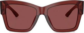 Dolce & Gabbana Eyewear Occhiali da sole con aste stampate - Rosso