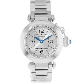 Cartier Pre-owned Cartier Pasha Quartz Silver Dial Ladies Watch W3140007