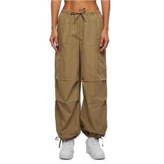 Urban Classics Dames/Dames Katoenen Parachute Cargo Broek (Khaki)