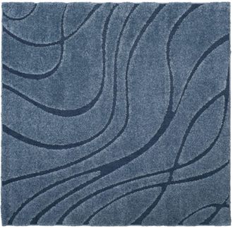 Safavieh Alfombra azul claro/azul 122 x 122 cm