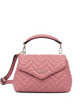 Guess Co quilted top-handle cross body bag - Pink
