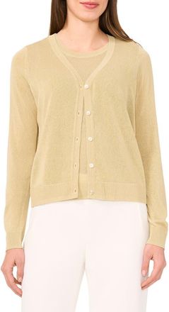 Halogen V-Neck Cardigan in Soft Sage at Nordstrom Rack, Size Medium