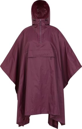 Mountain Warehouse Dames/Dames Pakka Waterdichte Poncho (Donkerpaars)