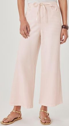 Splendid Lounge Wide Leg Crop Jeans in Rose Petal Pink at Nordstrom, Size Medium