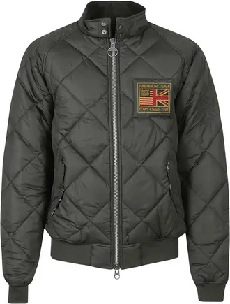 Barbour Bomber trapuntato Merchant - - Jackets - Uomo - Verde - M
