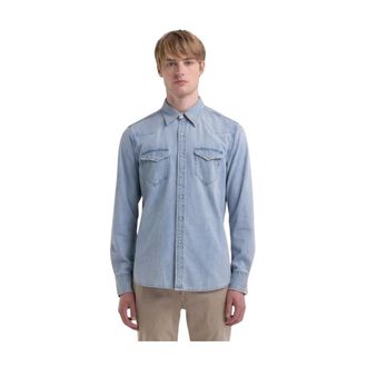 Replay Denim Overhemd - Heren - Spijkeroverhemden - Blauw - S - Denim - Overhemden