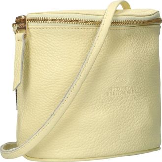 Fred De La Bretoniere Dames, Tassen, Geel, Maat: ONE Size Leer