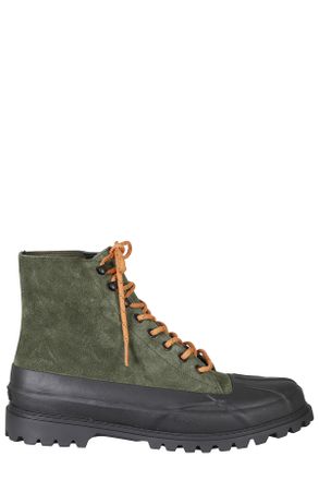 Superga Green Grass/Black Alpina Duck High-Top Suede Boots