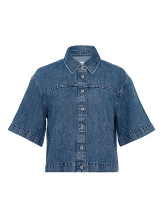 Rag & Bone Stevie short-sleeve shirt - women - Denim - S - Blue