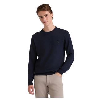 Harmont & Blaine Round-neck Knitwear, male, Blue, XL, Round-neck Knitwear