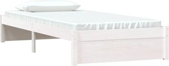 vidaXL Estructura Cama Individual Sin Colch&oacute;n Madera Blanco 90x190 Cm Vidaxl