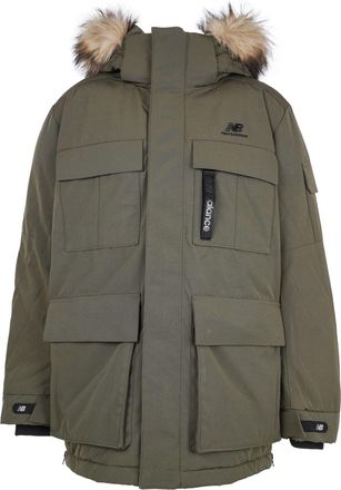 New Balance Warm Long Down Jacket Asia Sizing Military Green NPA46021-KH