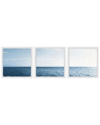 Marmont Hill Panoramic Sea Horizon Triptych Wall Art