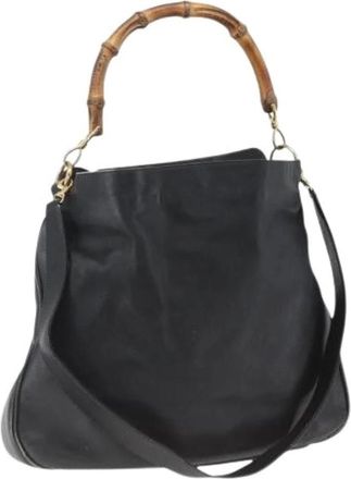 Gucci Pre-owned Vintage Handtas - Dames - Vintage Handtas - Zwart - ONE Size - Leer - Vintage