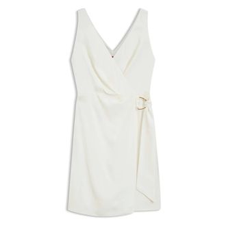 HUGO BOSS Hugo, Short Dresses, female, Beige, Size: M Kabivanna Wrap Dress