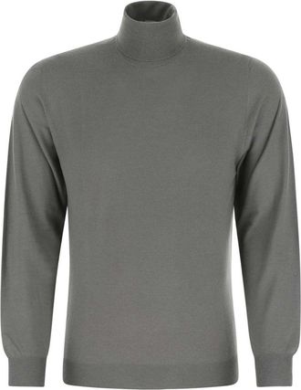Fedeli roll-neck wool sweater - men - Virgin Wool - 54 - Grey