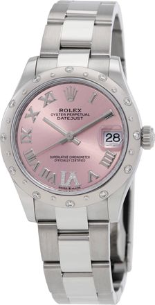 Rolex Datejust 31 Automatic Diamond Pink Dial Ladies Watch 278344PRDO