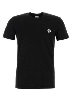 Dolce & Gabbana Black Stretch Cotton T Shirt