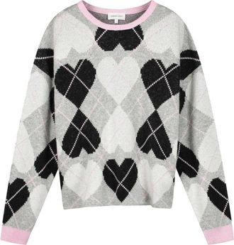 Fab By Fabienne Chapot Jamie Pullover - Dames - Ronde hals truien - Veelkleurig - M - Katoen - Truien & Vesten